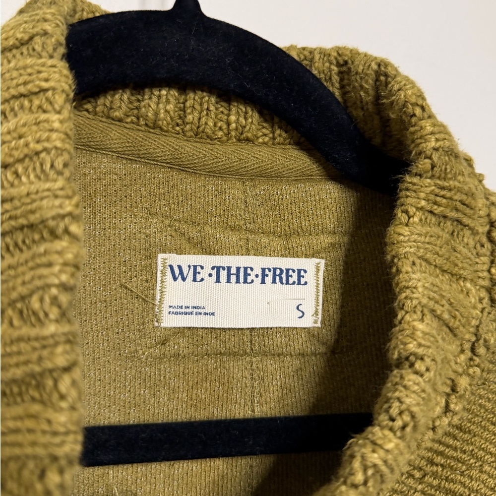 Free People We The Free Cute In This Cardi in Fir Green - Picture 5 of 6